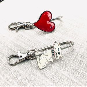 Alexx Key Finders (2)  White Cat and Pink Heart